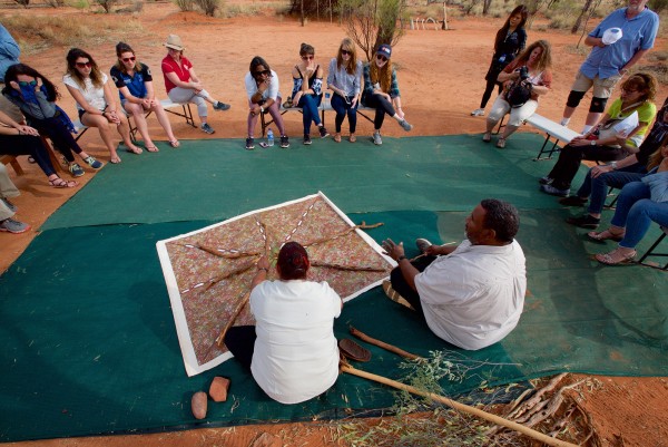 Uluru cultural learning painting