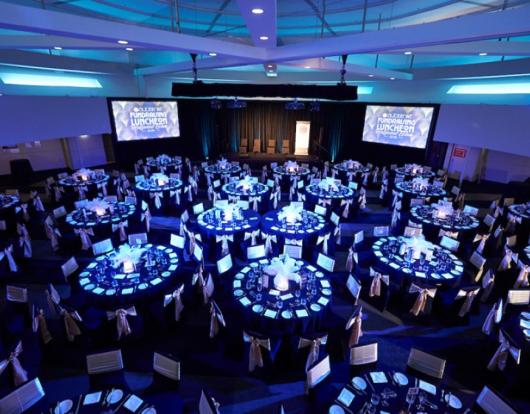 Group of set table in function room 