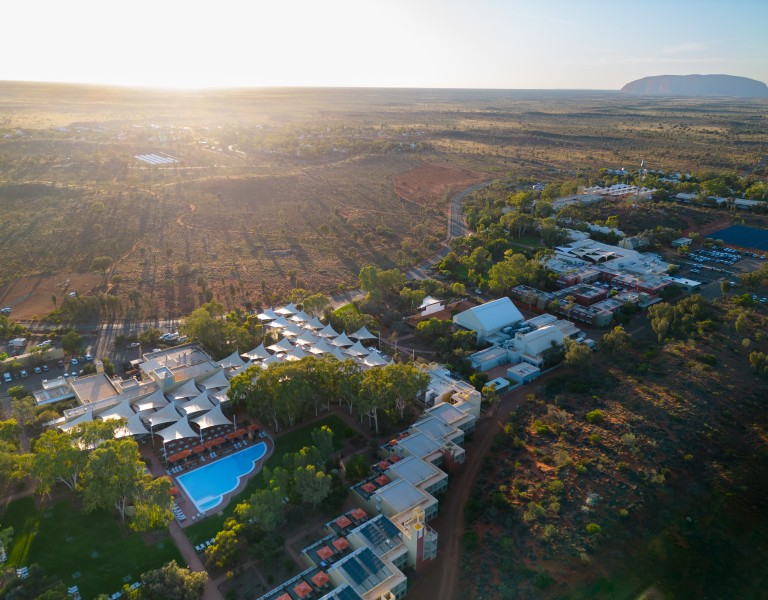 Ayers Rock Resort aerial