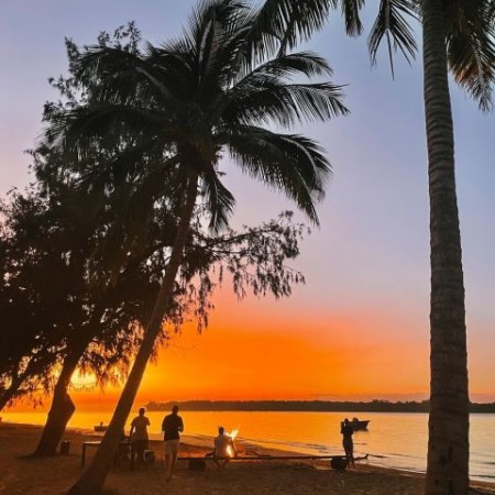 Sunset over ocean at Tiwi island Reteat