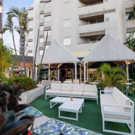 Outdoor pool area at Novotel Darwin CBD