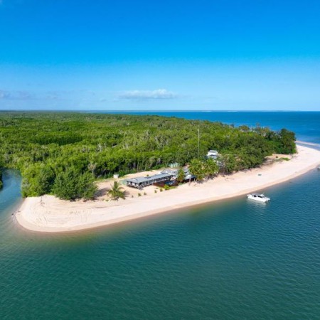 Ariel view of Tiwi Island Retreat on Bathurst Island 