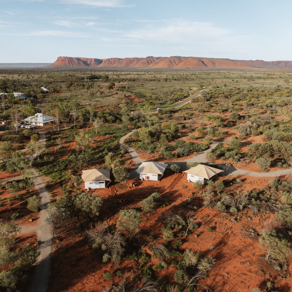 Ariel view of Kings Canyon Resort
