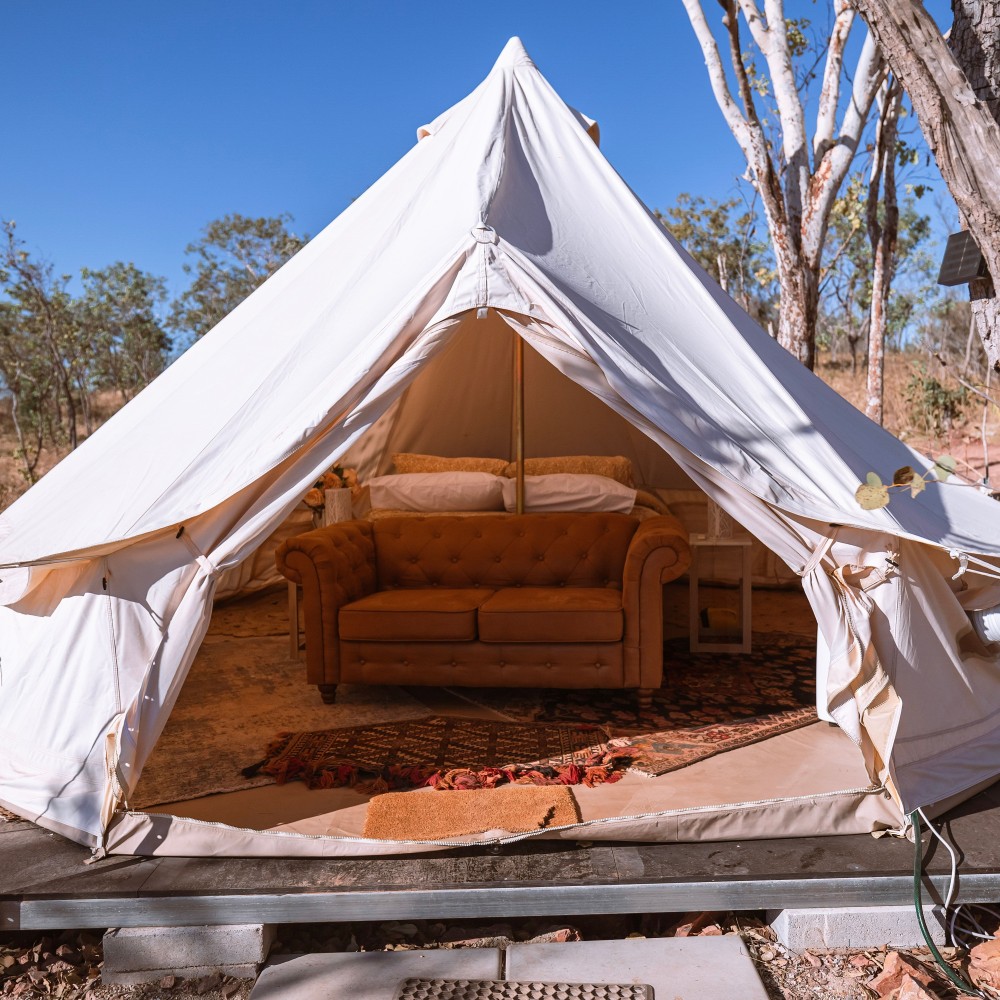 Glamping tent at Gorge View Bush Retreat