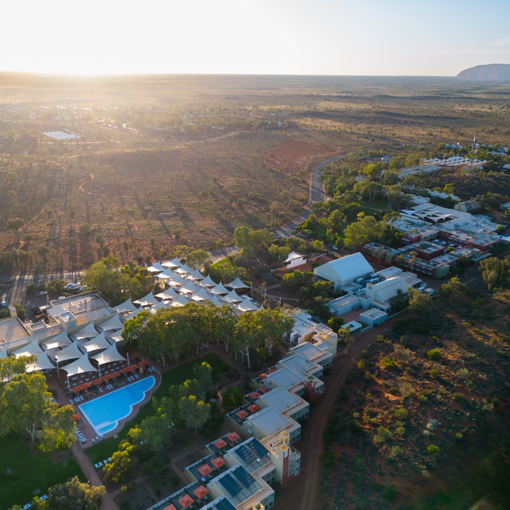 Ayers Rock Resort aerial